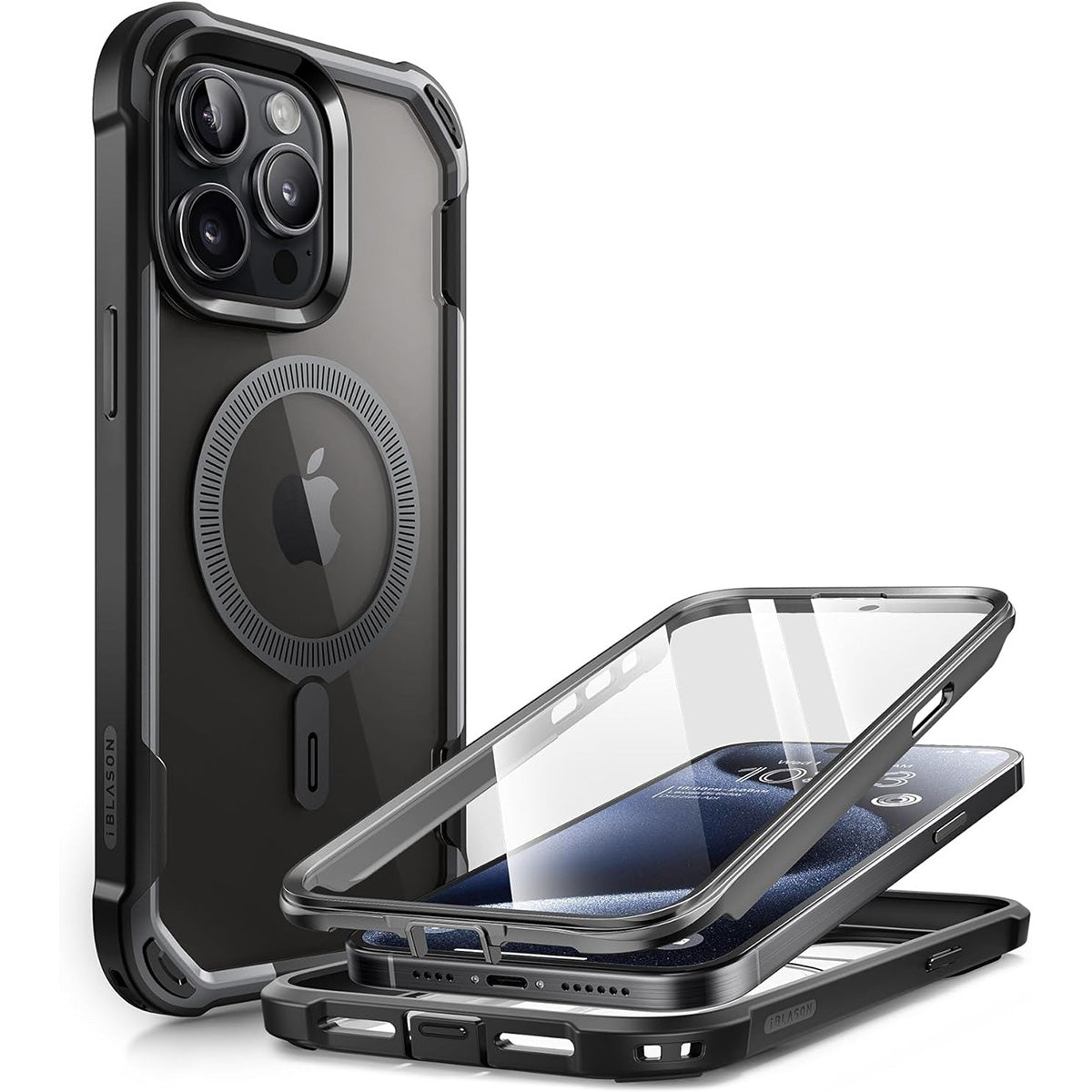Schutzhülle Supcase i-Blason Ares Mag SP mit MagSafe für iPhone 15 Pro Max, Schwarz