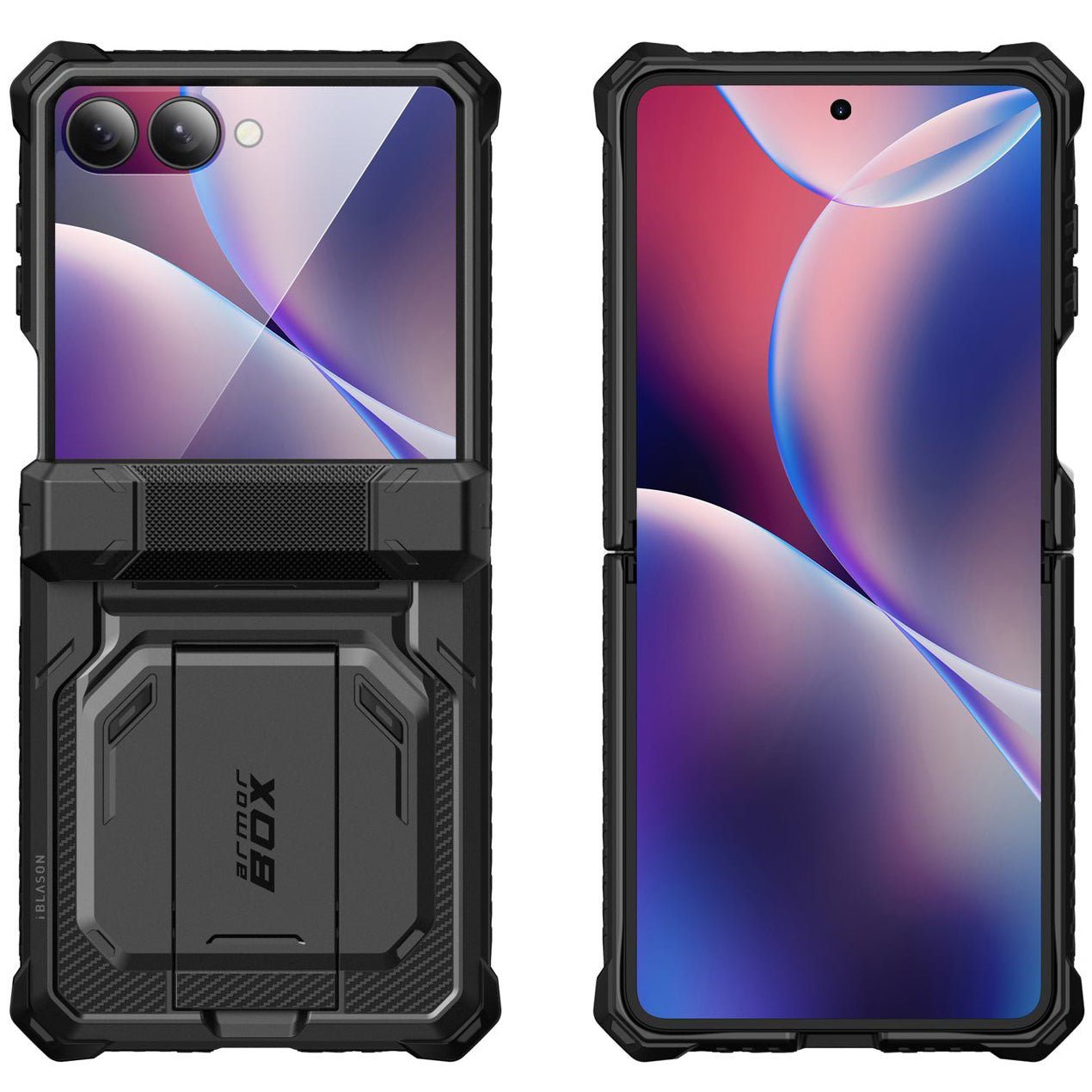 Handyhülle für Galaxy Z Flip7, Supcase i-Blason Armorbox BackSP, Schwarz