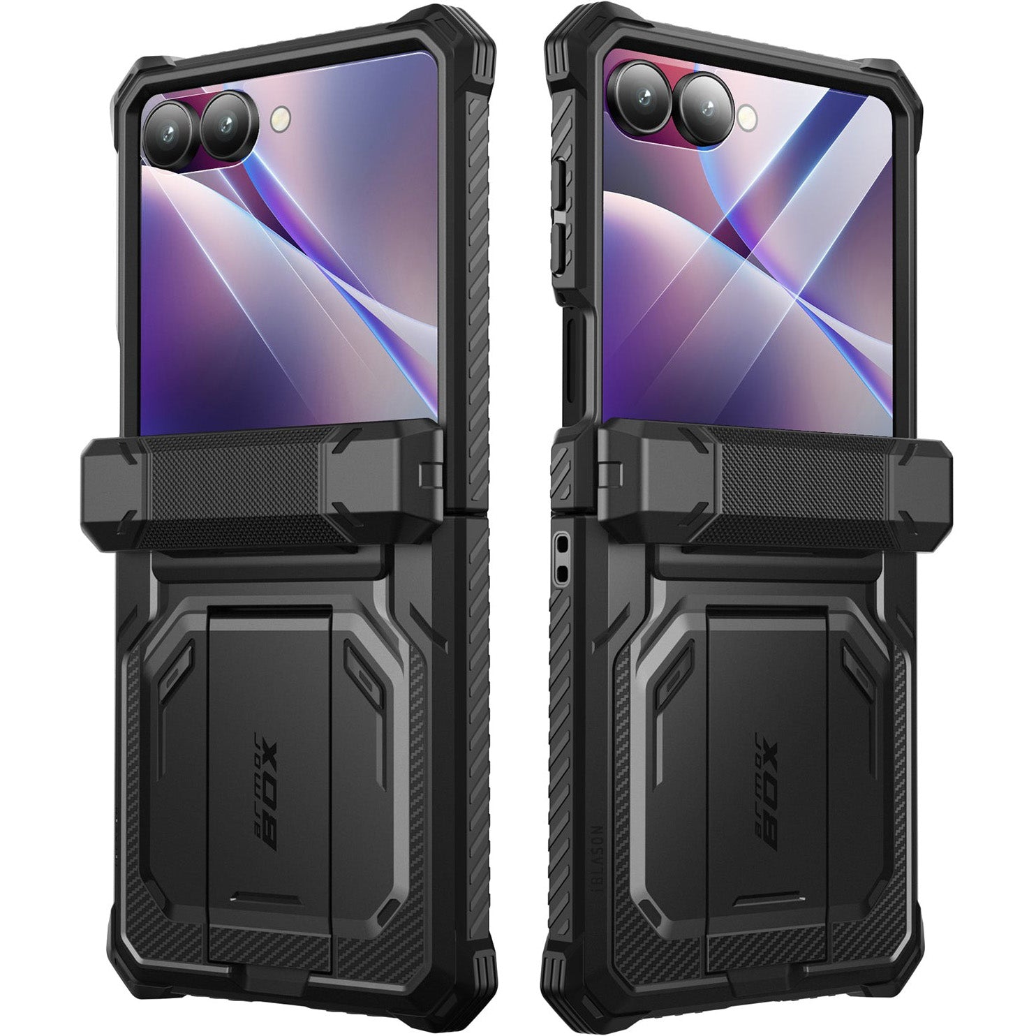 Handyhülle für Galaxy Z Flip7, Supcase i-Blason Armorbox BackSP, Schwarz