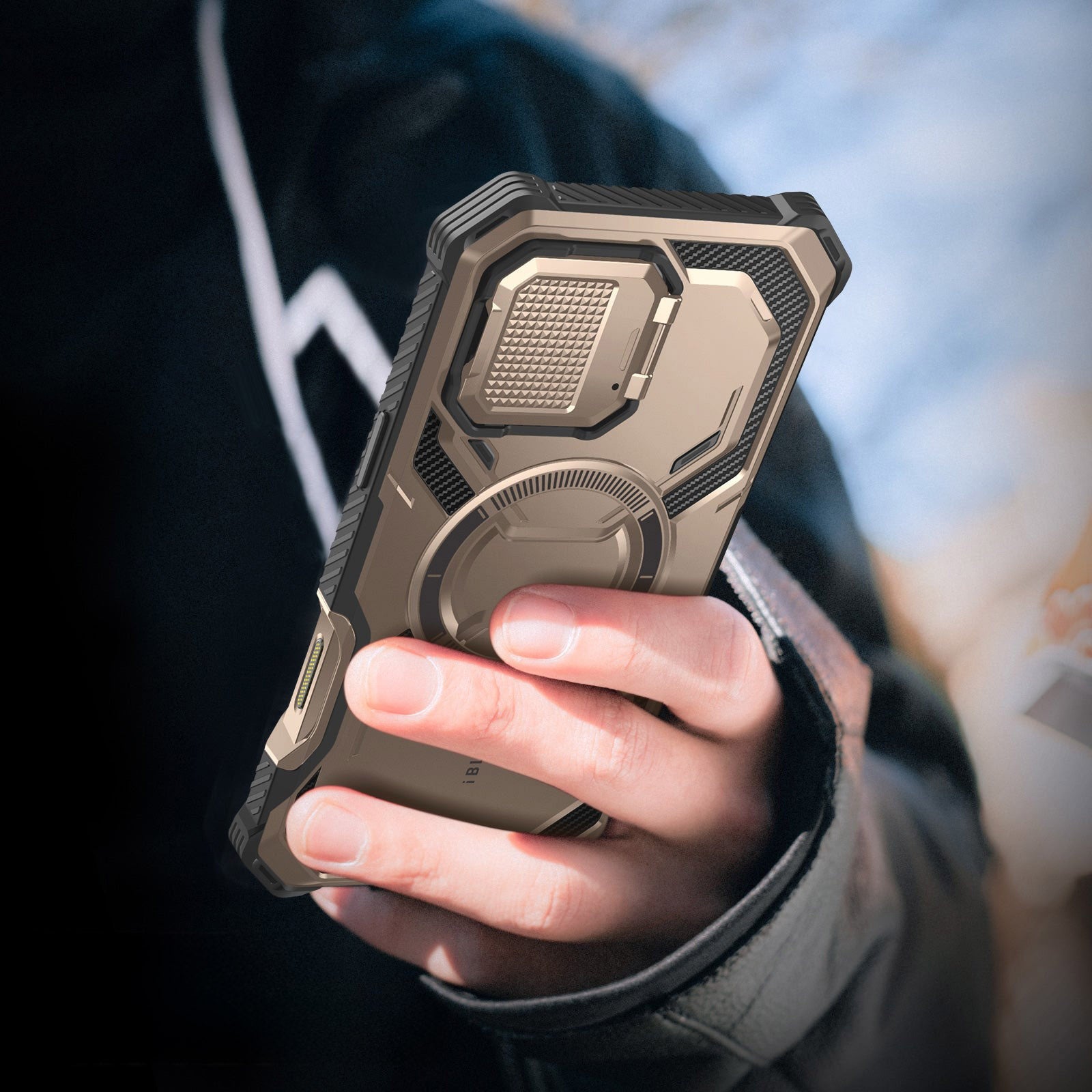 Handyhülle für iPhone 16 Pro Max, Supcase i-Blason Armorbox Mag SP (CC) mit MagSafe, Rosa Gold