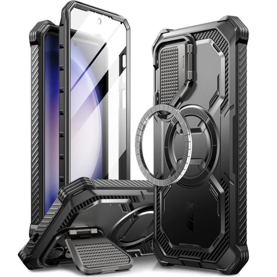 Schutzhülle für Galaxy S24, Supcase i-Blason Armorbox Mag SP, Schwarz