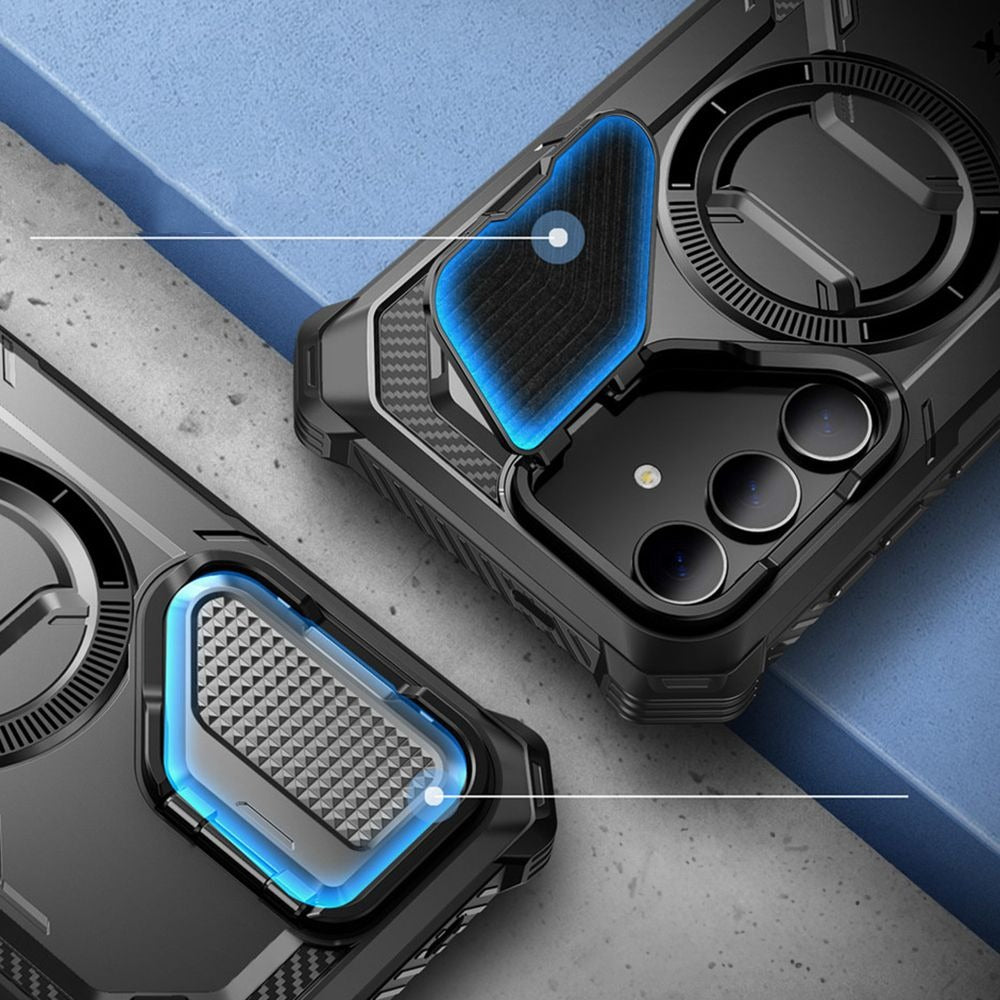 Schutzhülle für Galaxy S24, Supcase i-Blason Armorbox Mag SP, Schwarz