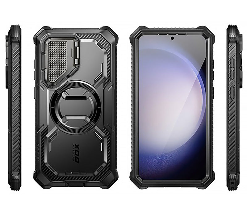 Schutzhülle für Galaxy S24, Supcase i-Blason Armorbox Mag SP, Schwarz