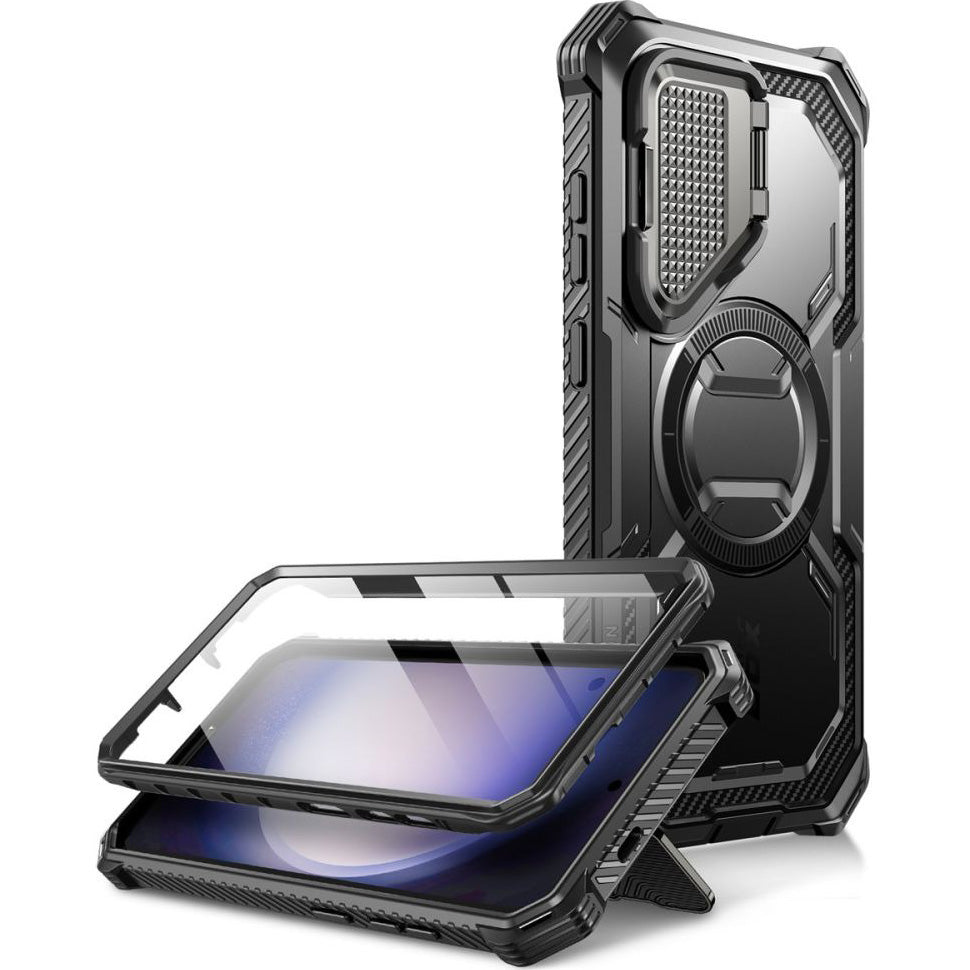 Schutzhülle für Galaxy S24, Supcase i-Blason Armorbox Mag SP, Schwarz