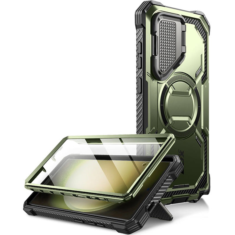 Schutzhülle für Galaxy S24 Ultra, Supcase i-Blason Armorbox Mag SP, Grün