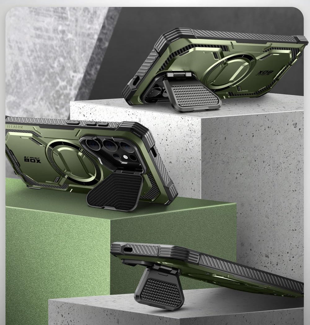 Schutzhülle für Galaxy S24 Ultra, Supcase i-Blason Armorbox Mag SP, Grün