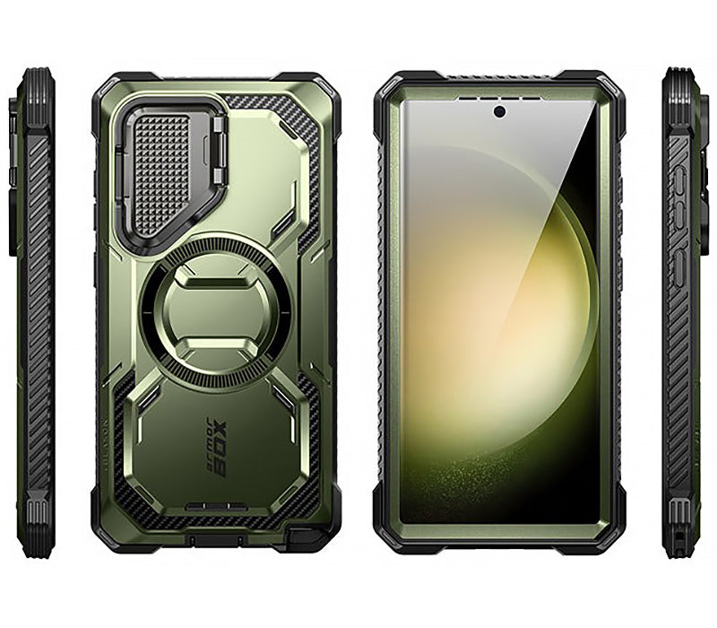 Schutzhülle für Galaxy S24 Ultra, Supcase i-Blason Armorbox Mag SP, Grün