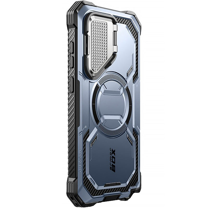 Schutzhülle für Galaxy S24 Ultra, Supcase i-Blason Armorbox Mag SP, Blau
