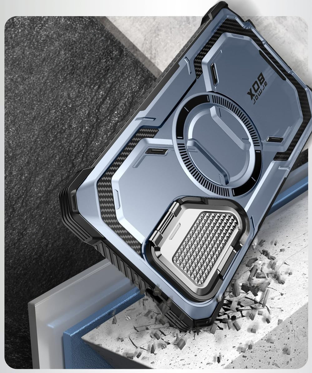 Schutzhülle für Galaxy S24 Ultra, Supcase i-Blason Armorbox Mag SP, Blau