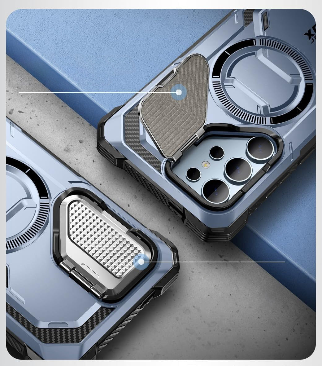 Schutzhülle für Galaxy S24 Ultra, Supcase i-Blason Armorbox Mag SP, Blau