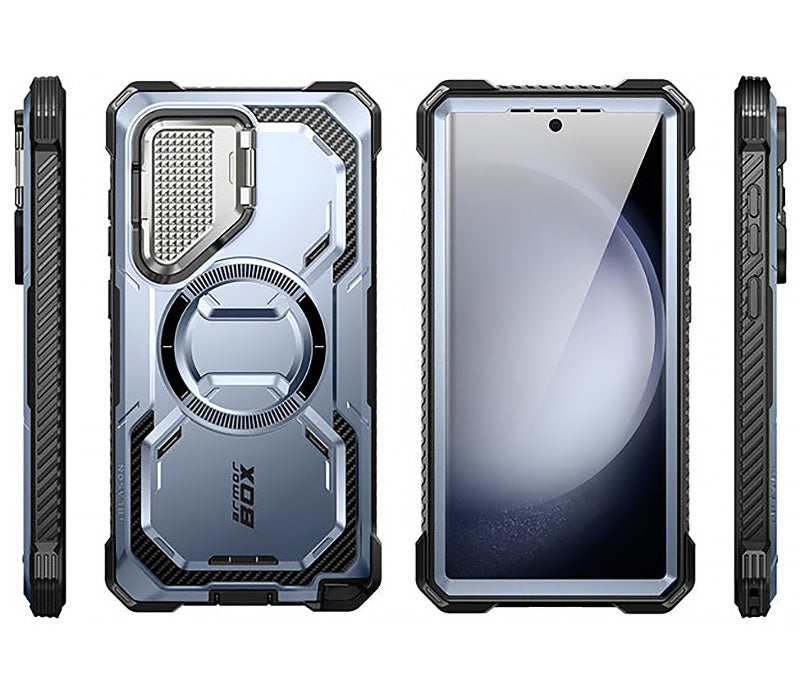 Schutzhülle für Galaxy S24 Ultra, Supcase i-Blason Armorbox Mag SP, Blau