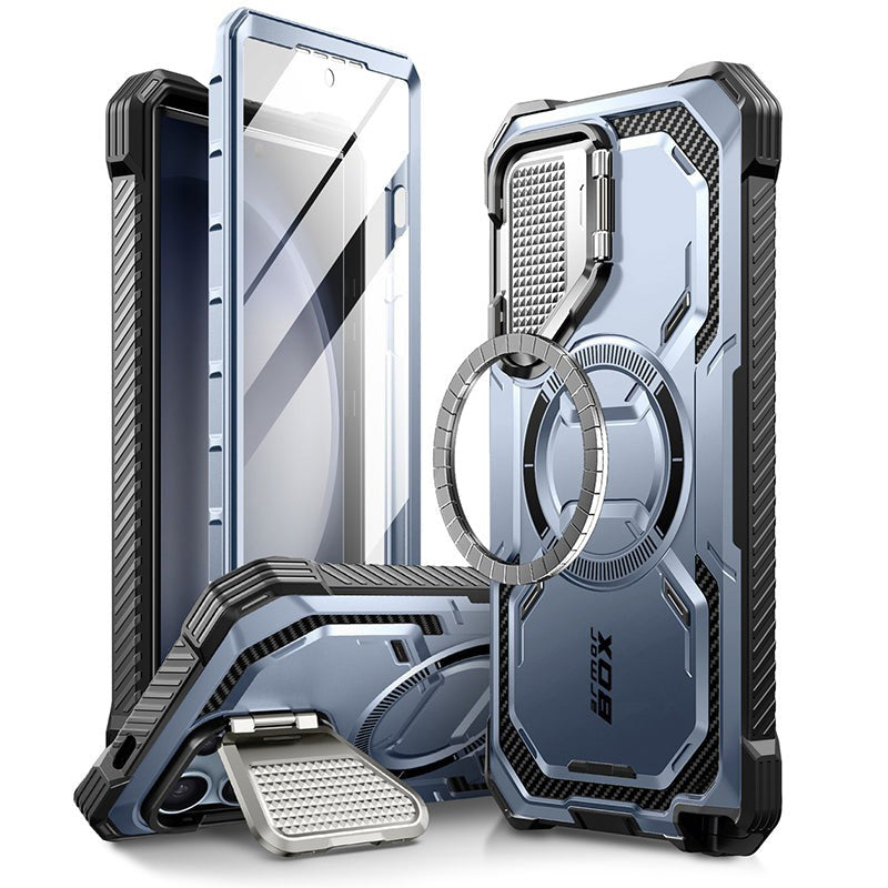 Schutzhülle für Galaxy S24 Ultra, Supcase i-Blason Armorbox Mag SP, Blau