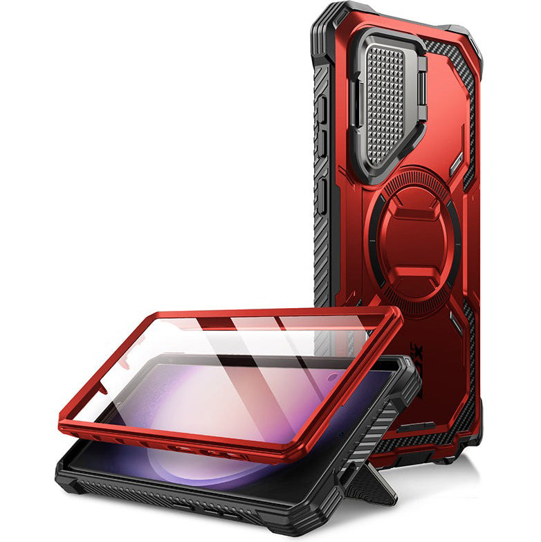 Schutzhülle für Galaxy S24 Ultra, Supcase i-Blason Armorbox Mag SP, Rot