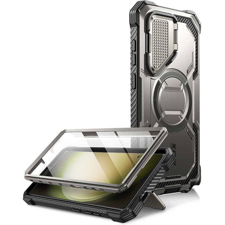 Schutzhülle für Galaxy S24 Ultra, Supcase i-Blason Armorbox Mag SP, Grau