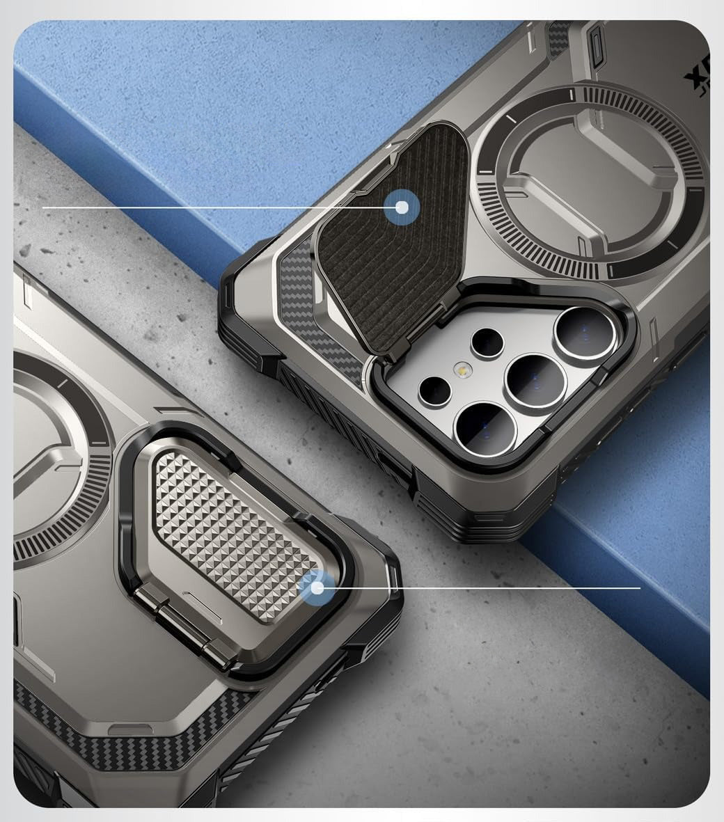 Schutzhülle für Galaxy S24 Ultra, Supcase i-Blason Armorbox Mag SP, Grau