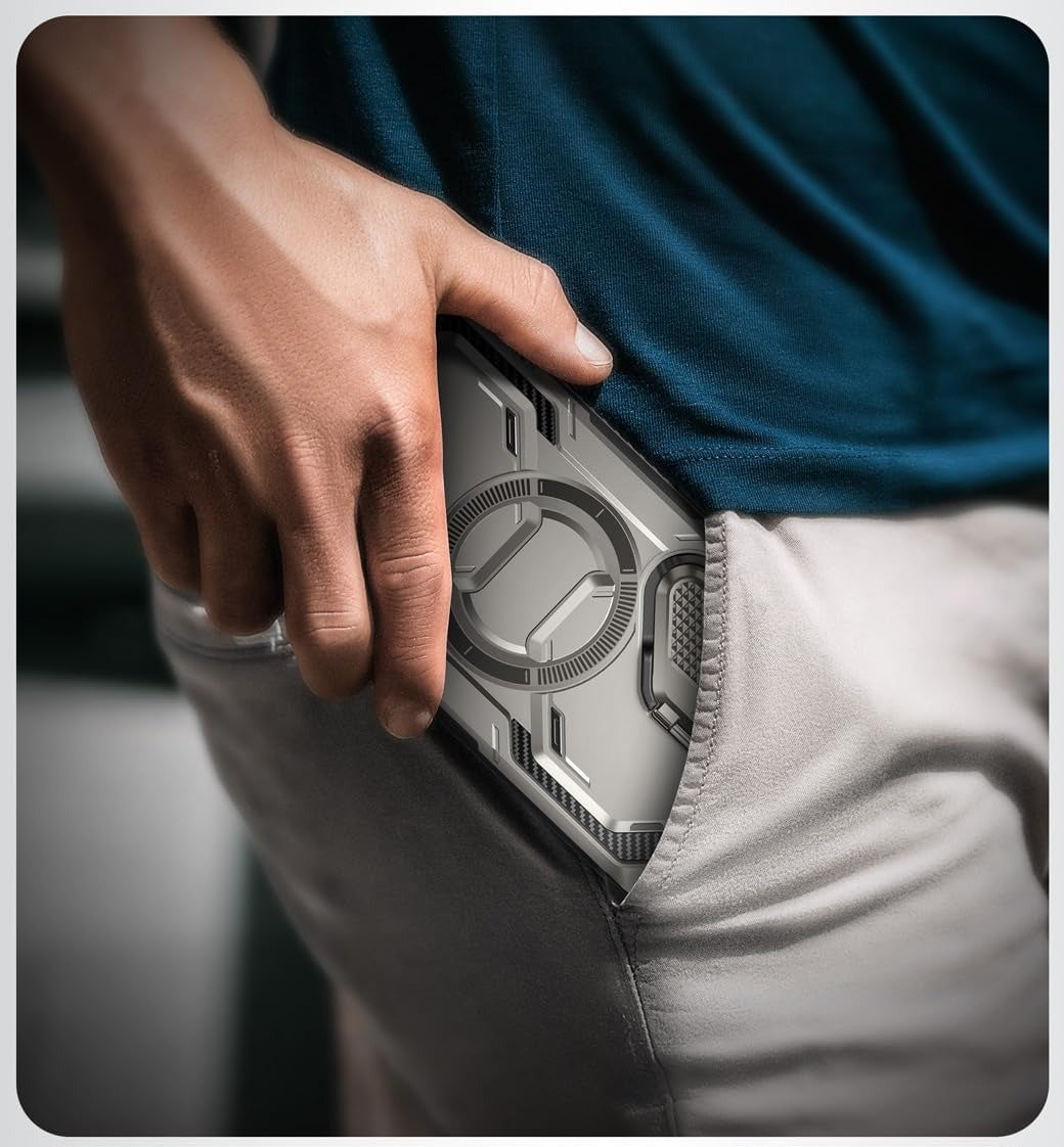 Schutzhülle für Galaxy S24 Ultra, Supcase i-Blason Armorbox Mag SP, Grau