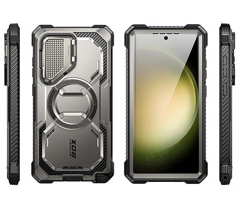 Schutzhülle für Galaxy S24 Ultra, Supcase i-Blason Armorbox Mag SP, Grau