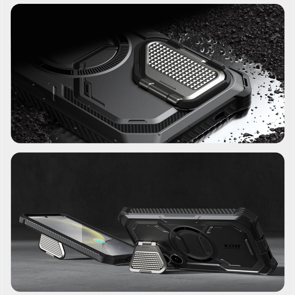 Handyhülle für Galaxy S25, Supcase i-Blason Armorbox Mag SP für MagSafe, Schwarz