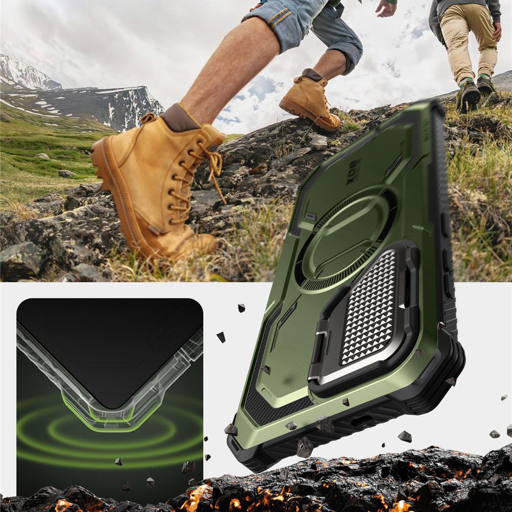 Handyhülle für Galaxy S25, Supcase i-Blason Armorbox Mag SP für MagSafe, Grün