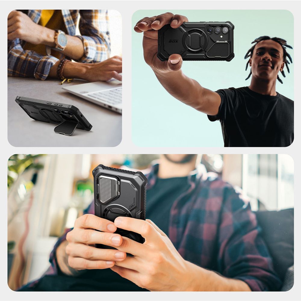 Handyhülle für Galaxy S25 Plus, Supcase i-Blason Armorbox Mag SP für MagSafe, Schwarz