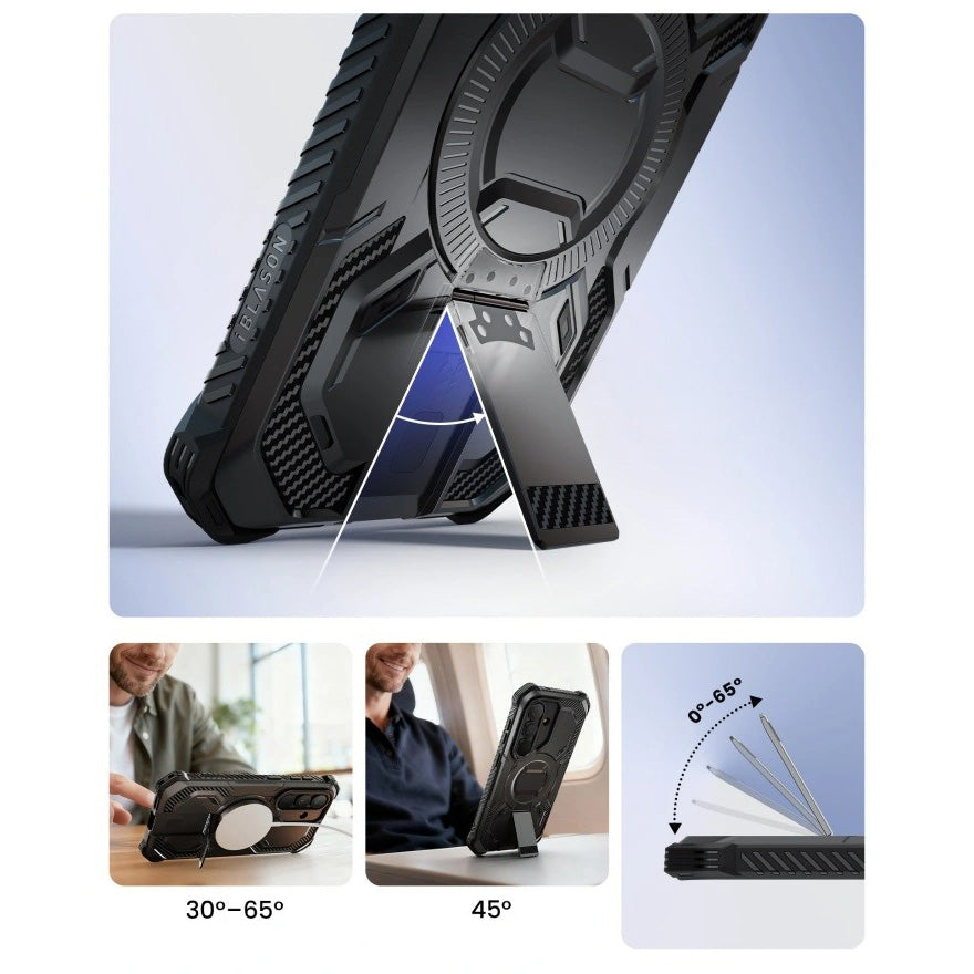 Handyhülle für Galaxy S26, Supcase i-Blason Armorbox Mag KickStand SP mit MagSafe, Schwarz