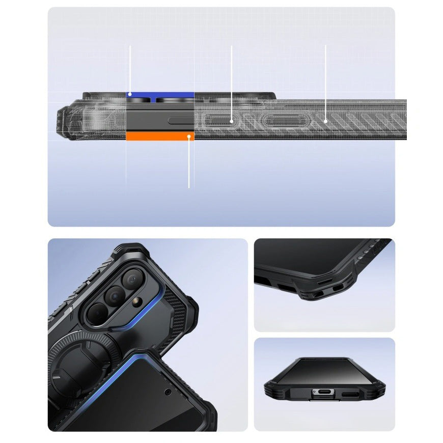Handyhülle für Galaxy S26, Supcase i-Blason Armorbox Mag KickStand SP mit MagSafe, Schwarz