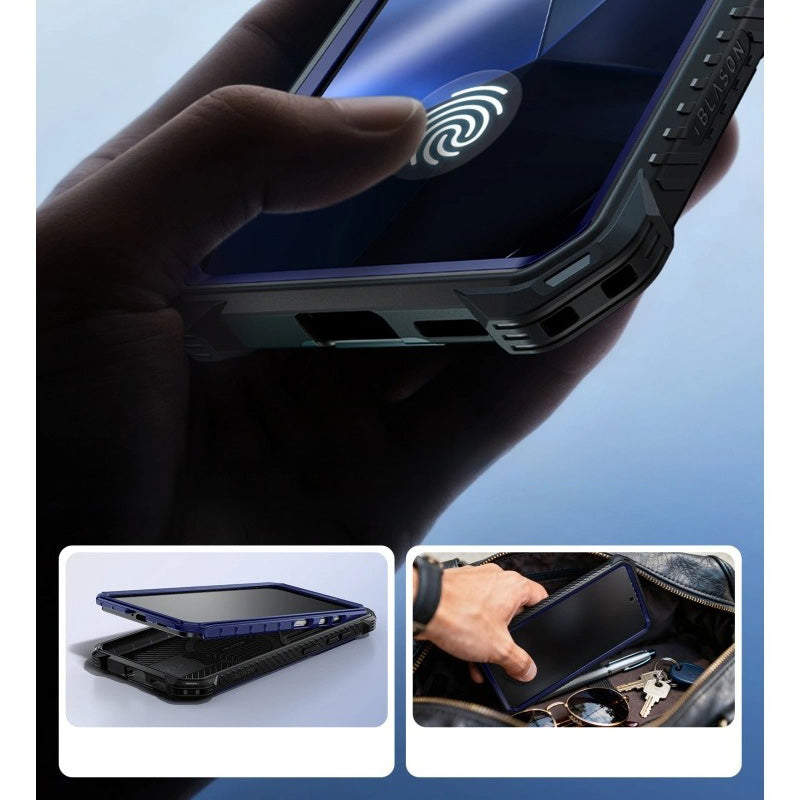 Handyhülle für Galaxy S26, Supcase i-Blason Armorbox Mag KickStand SP mit MagSafe, Dunkelblau