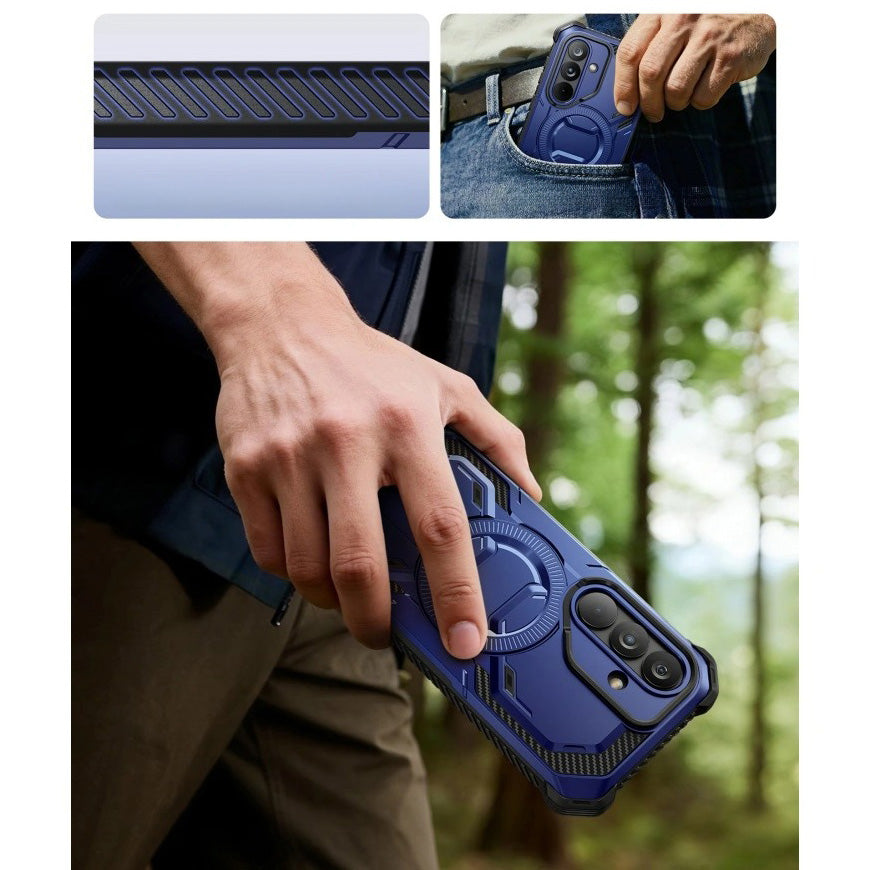 Handyhülle für Galaxy S26, Supcase i-Blason Armorbox Mag KickStand SP mit MagSafe, Dunkelblau
