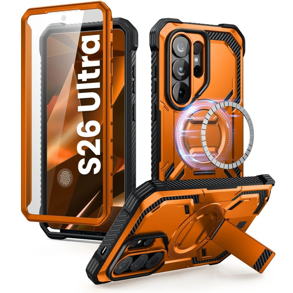 Handyhülle für Galaxy S26 Ultra, Supcase i-Blason Armorbox Mag KickStand SP mit MagSafe, Orange
