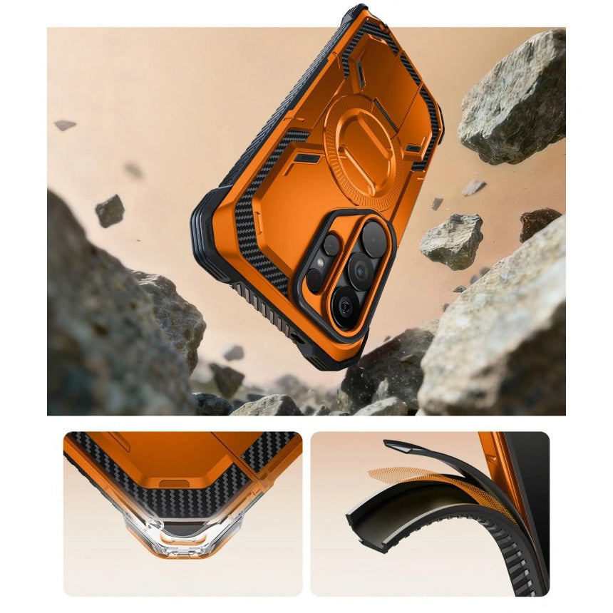 Handyhülle für Galaxy S26 Ultra, Supcase i-Blason Armorbox Mag KickStand SP mit MagSafe, Orange