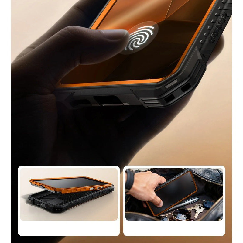Handyhülle für Galaxy S26 Ultra, Supcase i-Blason Armorbox Mag KickStand SP mit MagSafe, Orange