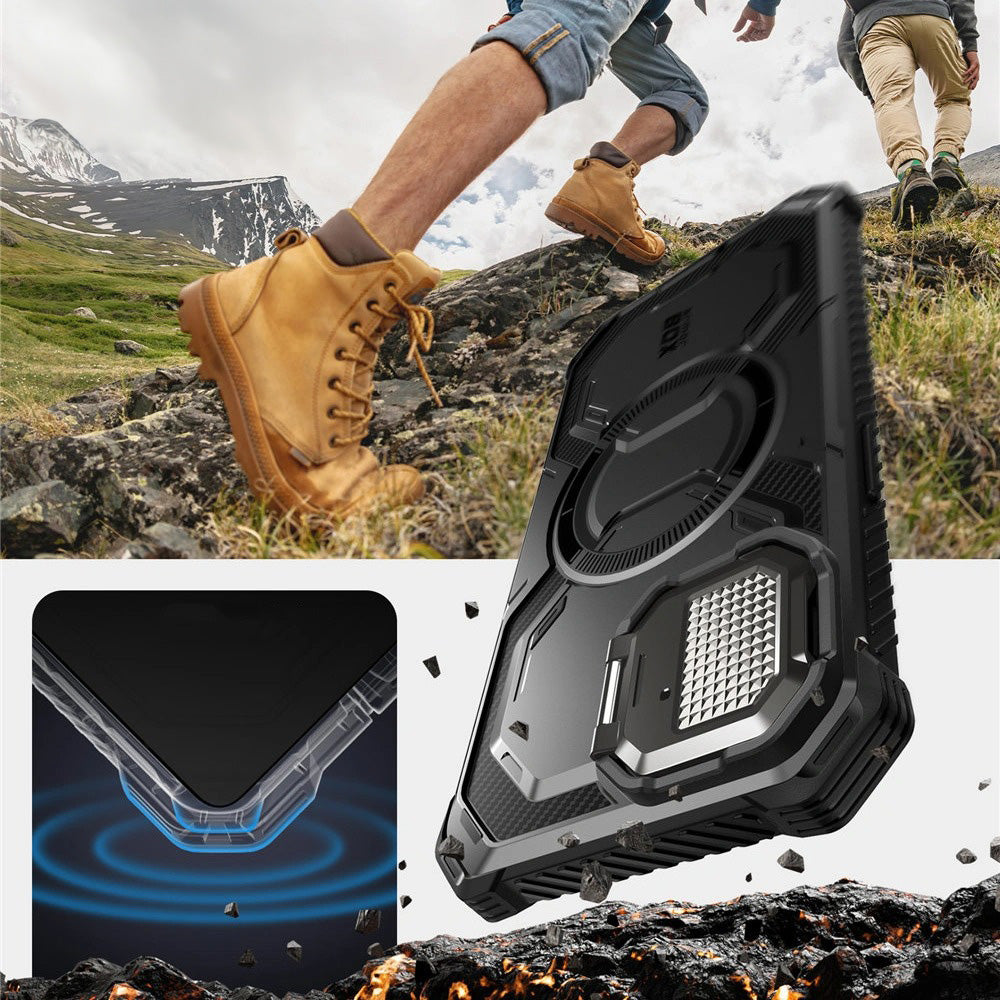Handyhülle für iPhone 17e / 16e, Supcase i-Blason Armorbox Mag SP mit MagSafe, Schwarz