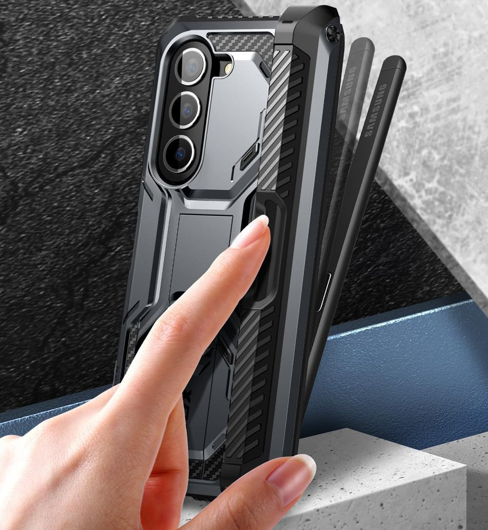 Schutzhülle Supcase i-Blason Armorbox Pen SP für Galaxy Z Fold5, Schwarz