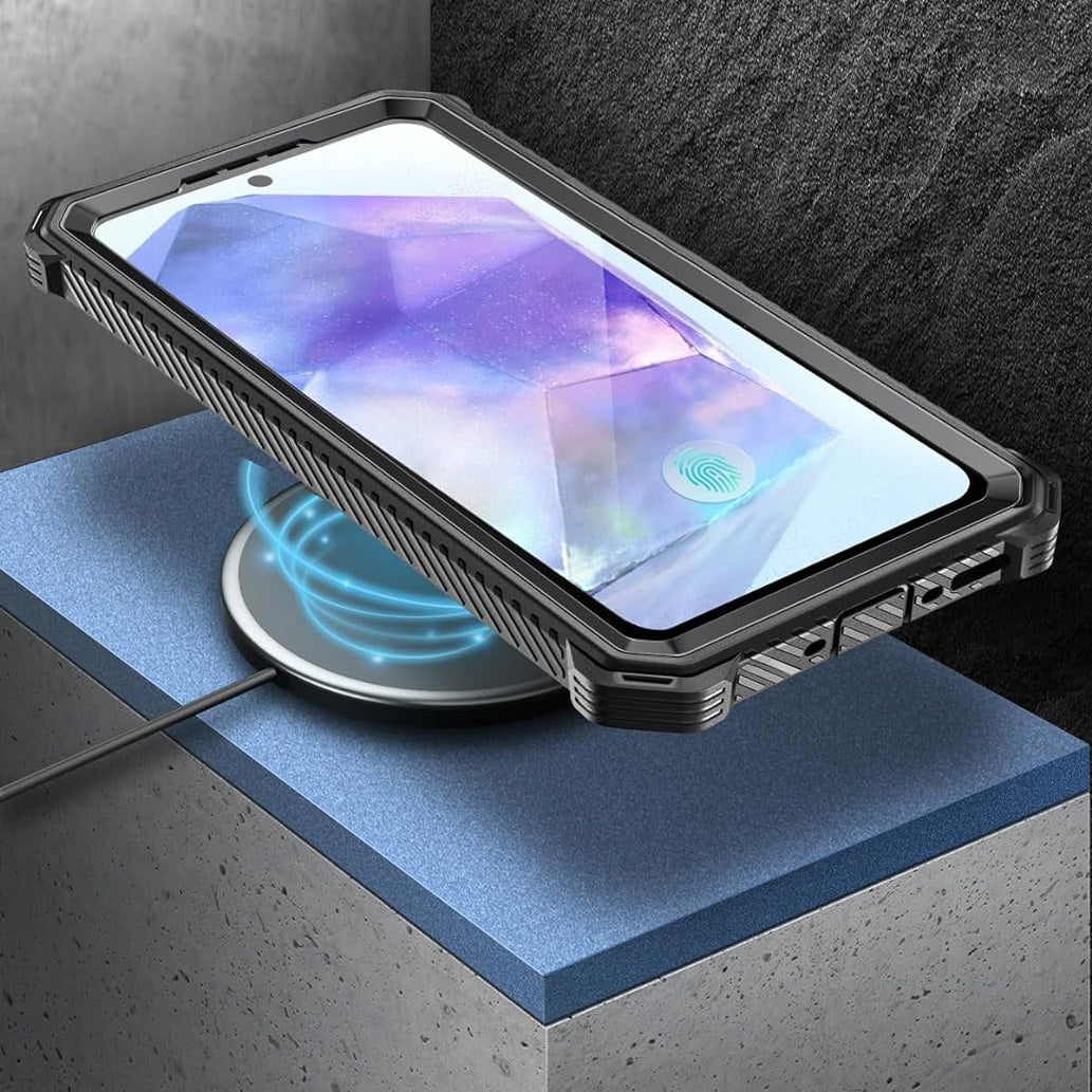 Schutzhülle Supcase i-Blason Armorbox SP für Galaxy A55 5G, Schwarz