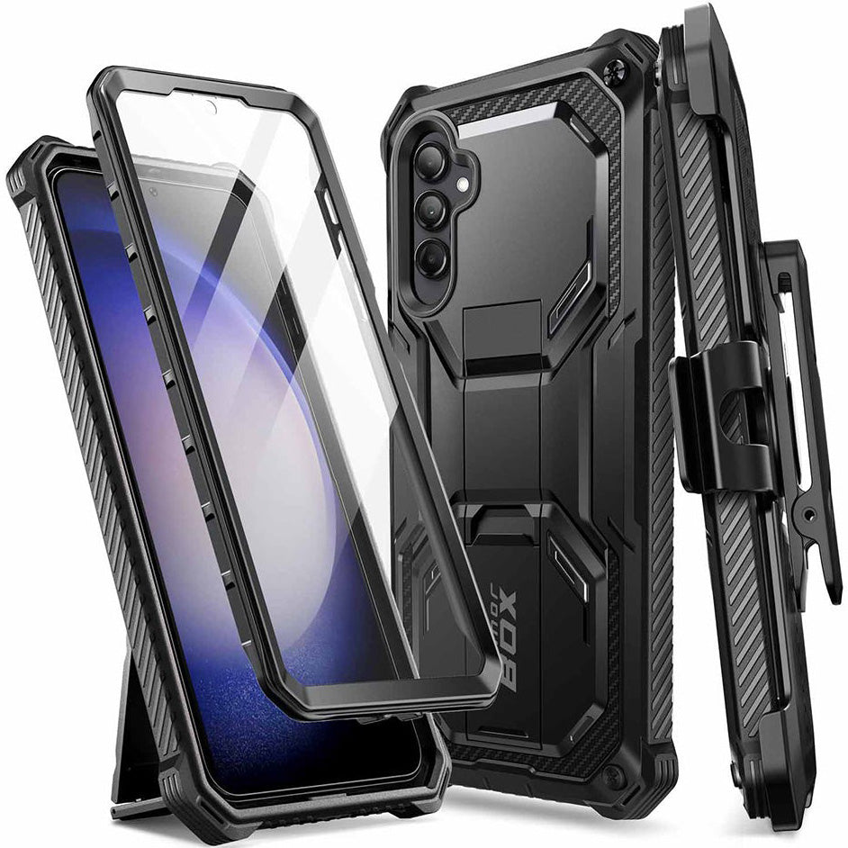 Schutzhülle Supcase i-Blason Armorbox SP für Galaxy S23 FE 5G, Schwarz