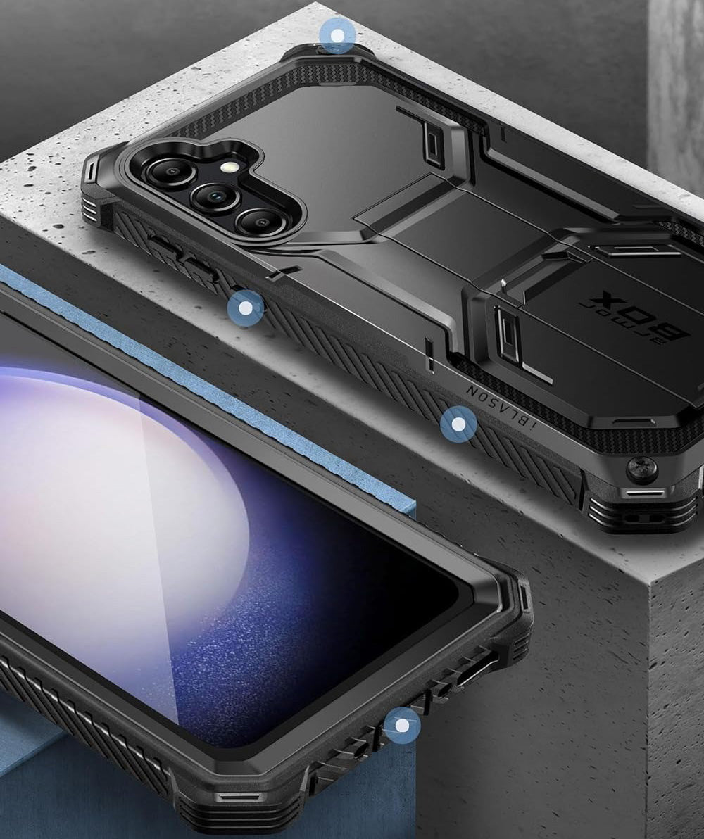 Schutzhülle Supcase i-Blason Armorbox SP für Galaxy S23 FE 5G, Schwarz