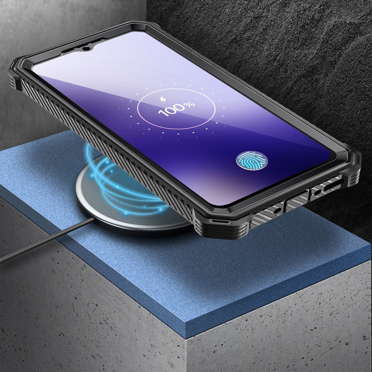 Handyhülle für Galaxy S24 FE, Supcase i-Blason Armorbox SP, Schwarz