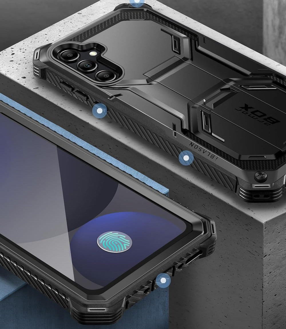 Handyhülle für Galaxy S24 FE, Supcase i-Blason Armorbox SP, Schwarz