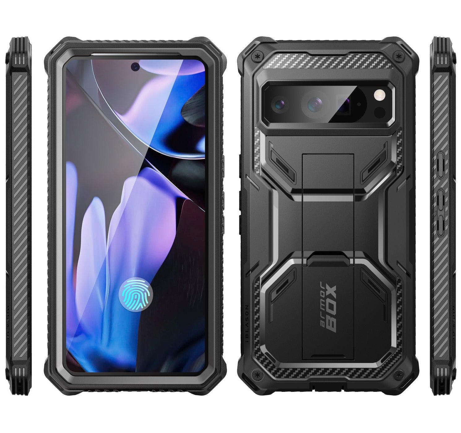 Handyhülle für Pixel 9 / 9 Pro, Supcase i-Blason Armorbox SP (no Holster), Schwarz