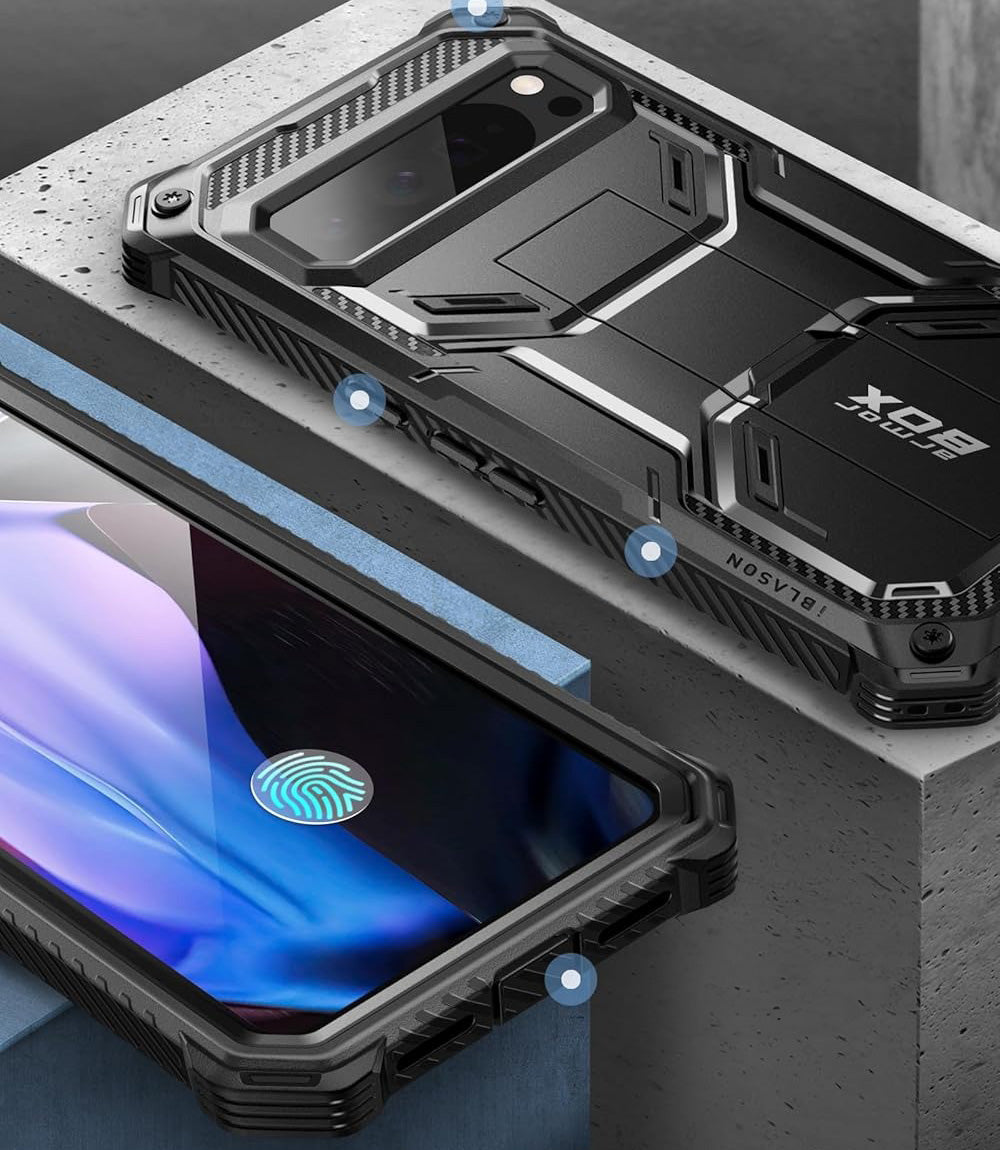 Handyhülle für Pixel 9 / 9 Pro, Supcase i-Blason Armorbox SP (no Holster), Schwarz
