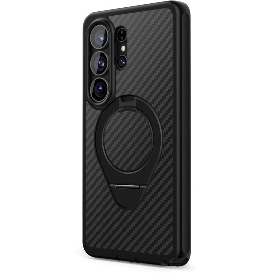 Handyhülle für Galaxy S26 Ultra, Supcase i-Blason Cosmo Mag RingStand Aramid SP mit MagSafe, Schwarz mit Kohlefaser