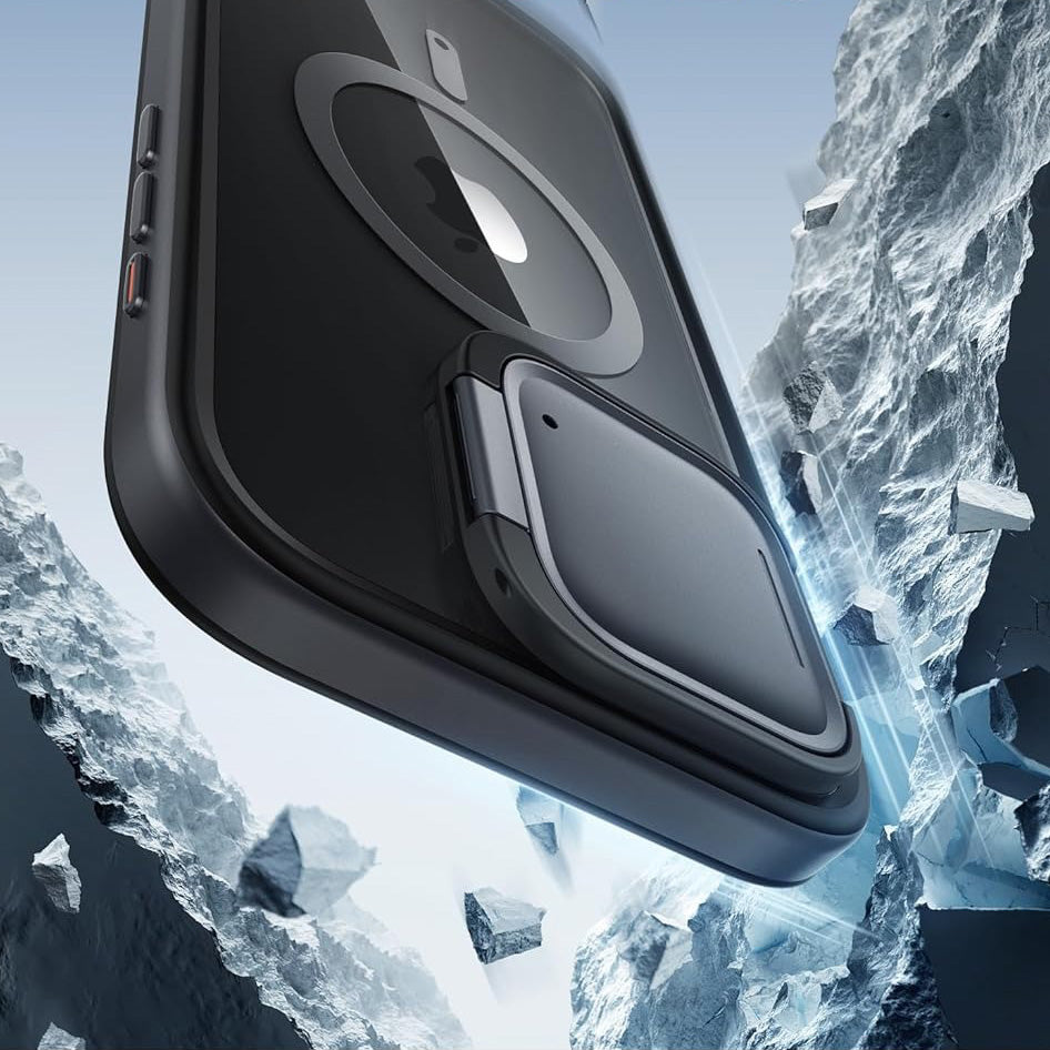 Schutzhülle für iPhone 15 Pro Max, Supcase i-Blason Shield Mag SP für MagSafe, Schwarz/Transparent