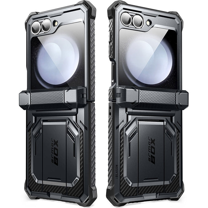 Handyhülle für Galaxy Z Flip7 FE / Z Flip6, Supcase i-Blason Armorbox BackSP, Schwarz