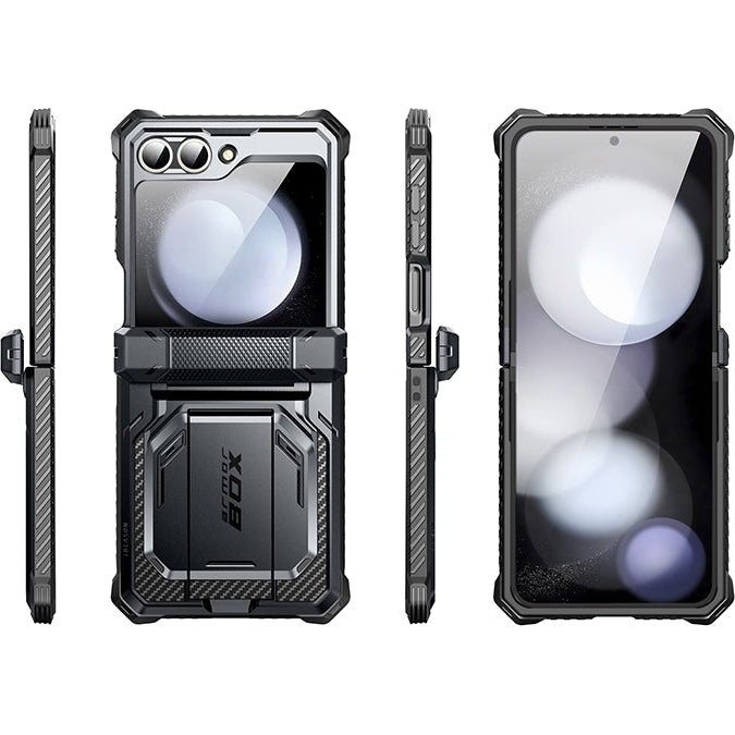 Handyhülle für Galaxy Z Flip7 FE / Z Flip6, Supcase i-Blason Armorbox BackSP, Schwarz