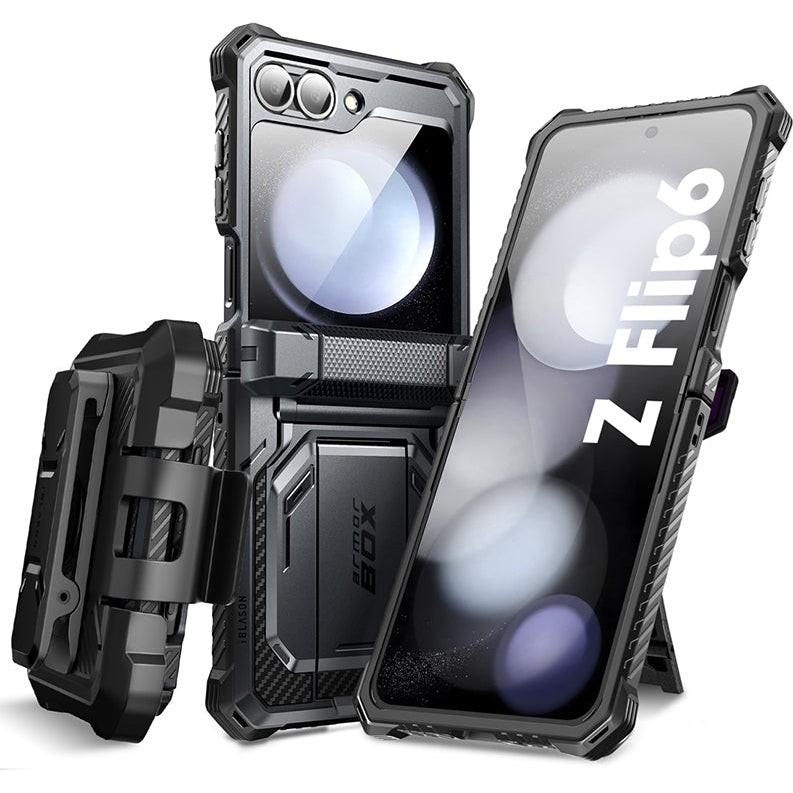 Handyhülle für Galaxy Z Flip7 FE / Z Flip6, Supcase i-Blason Armorbox BackSP, Schwarz