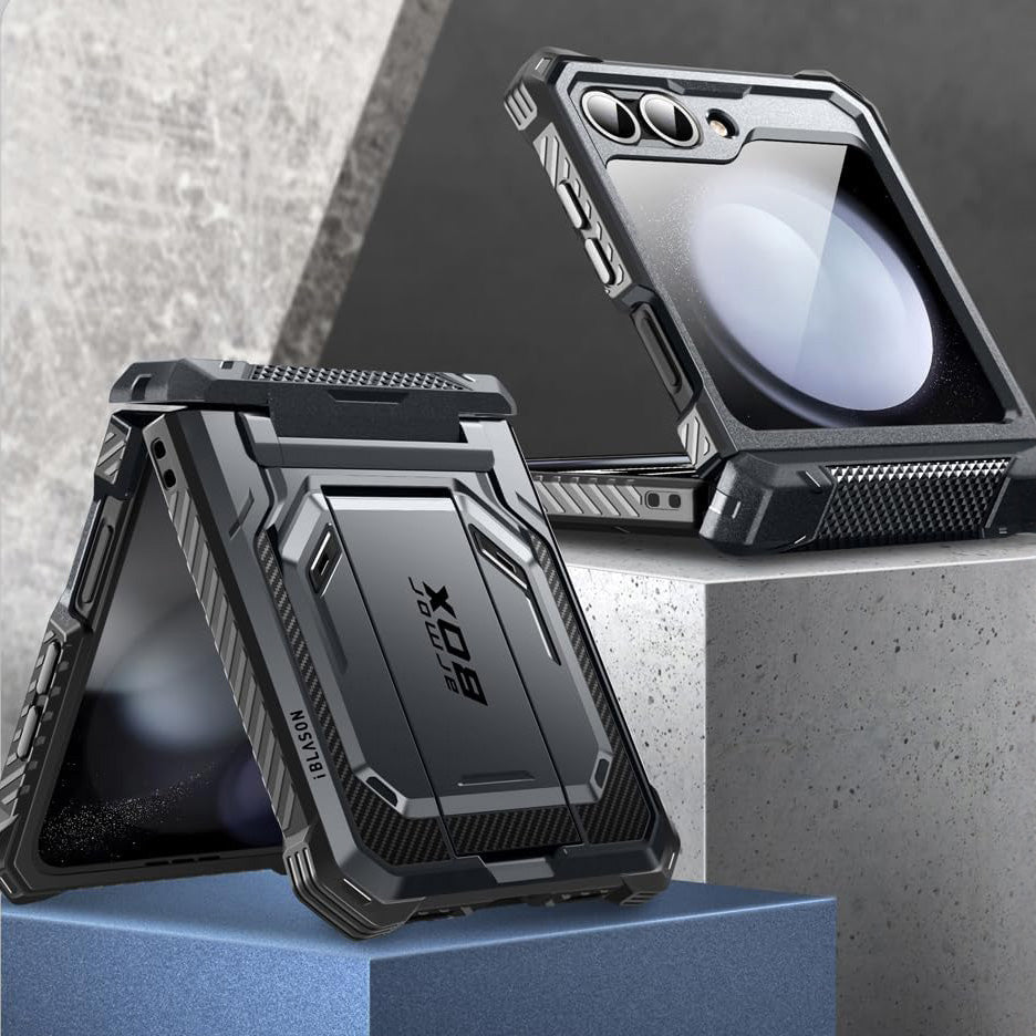 Handyhülle für Galaxy Z Flip7 FE / Z Flip6, Supcase i-Blason Armorbox BackSP, Schwarz