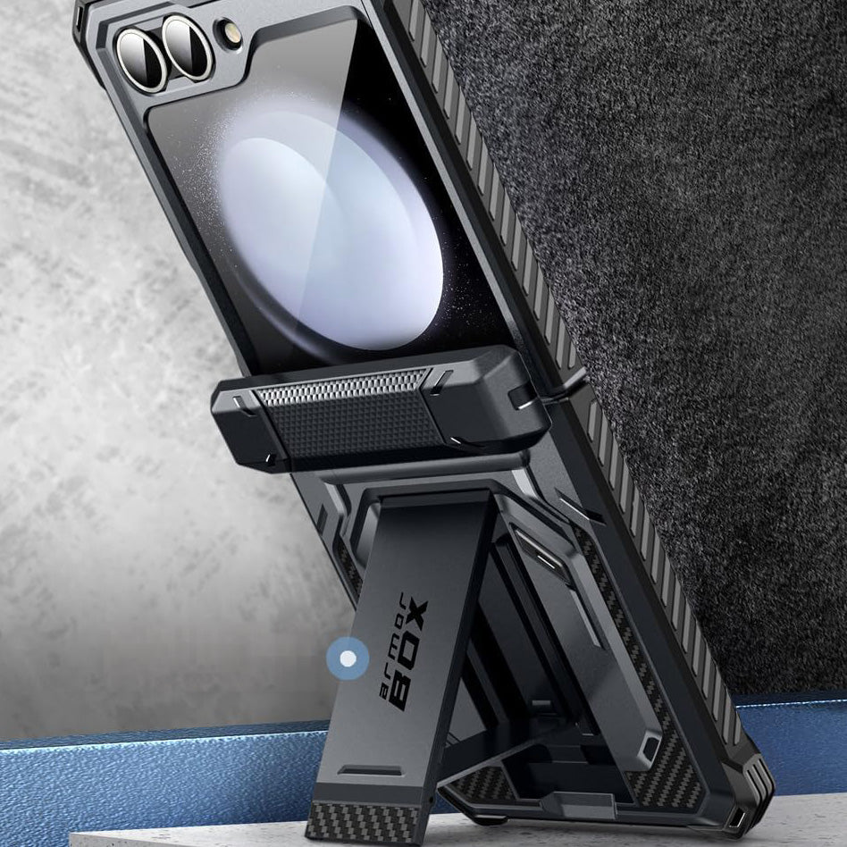 Handyhülle für Galaxy Z Flip7 FE / Z Flip6, Supcase i-Blason Armorbox BackSP, Schwarz
