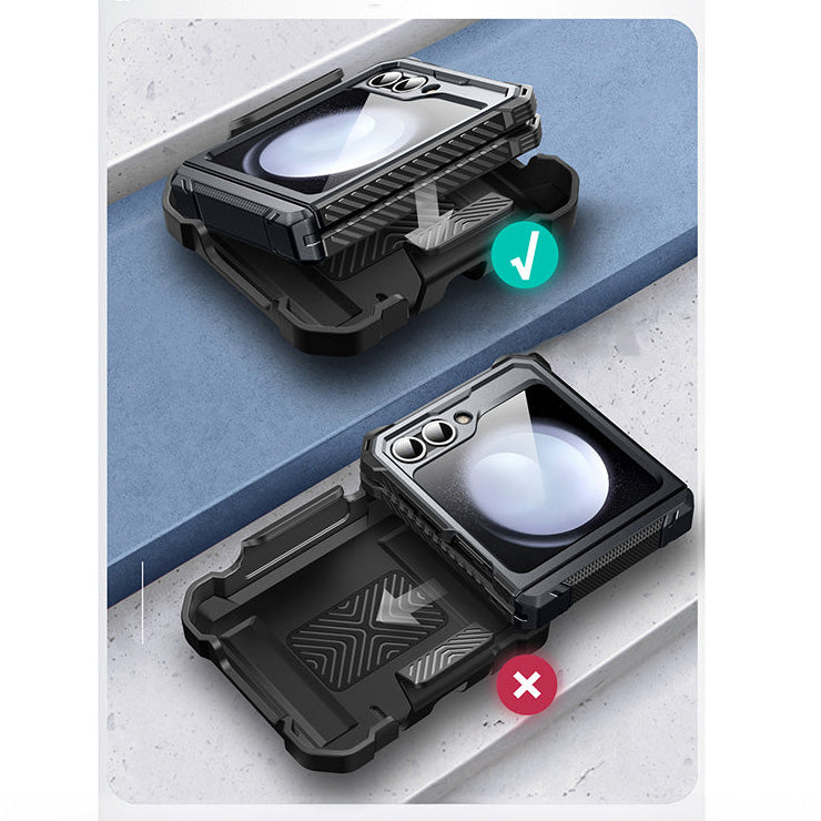 Handyhülle für Galaxy Z Flip7 FE / Z Flip6, Supcase i-Blason Armorbox BackSP, Schwarz