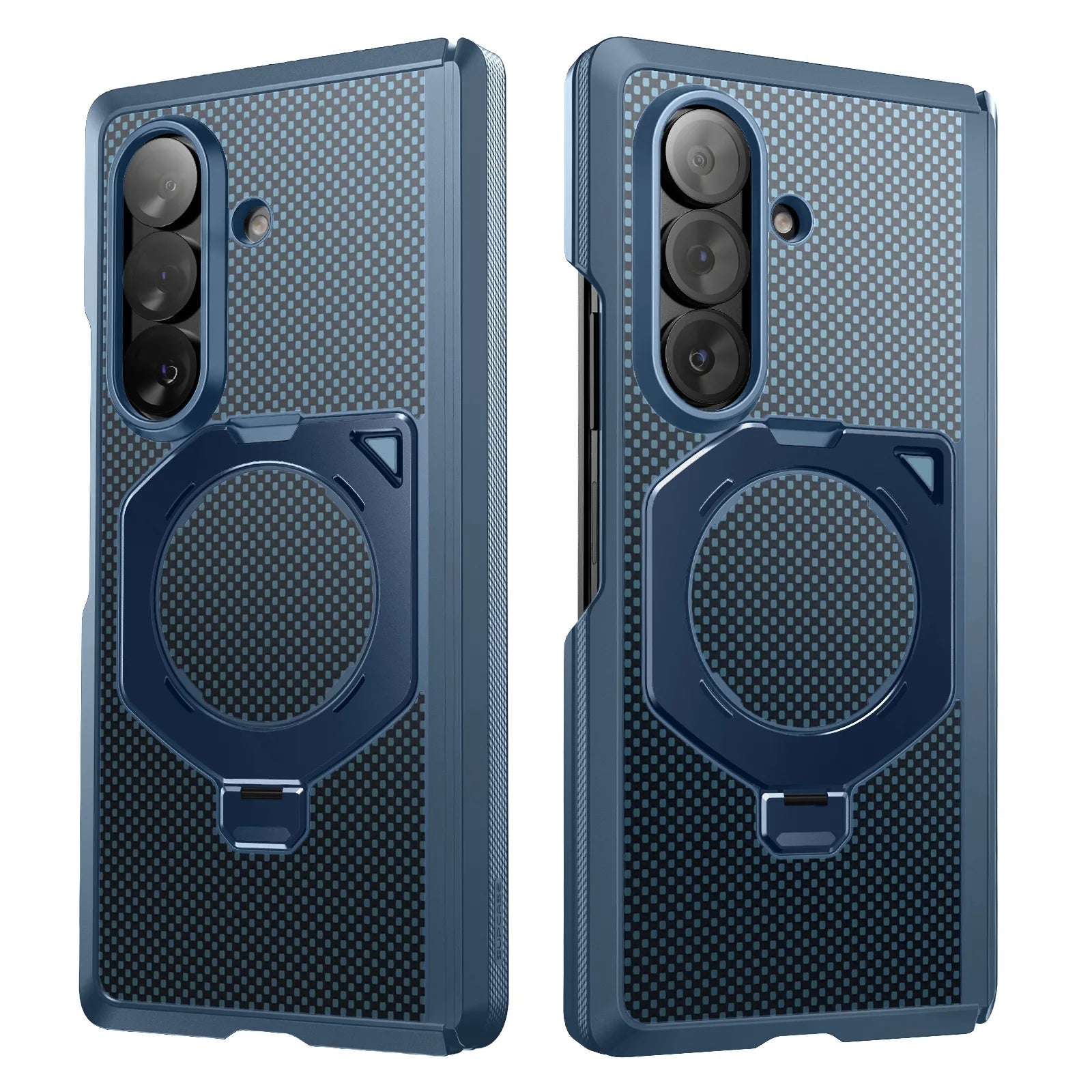 Handyhülle + 9H Glas + Sichtschutzglas für Galaxy Z Fold8 Ultra / Fold7, Supcase UB Aero mit MagSafe, Blau