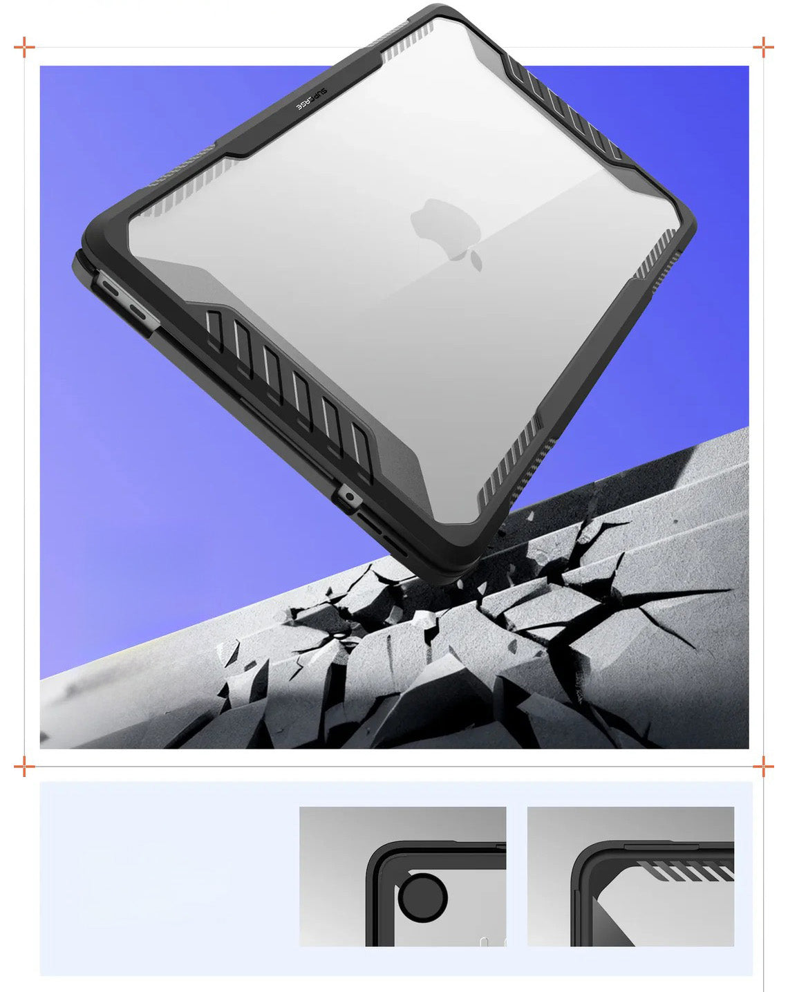 Schutzhülle für MacBook Neo 13" A18 Pro 2026, Supcase Unicorn Beetle UB, Schwarz